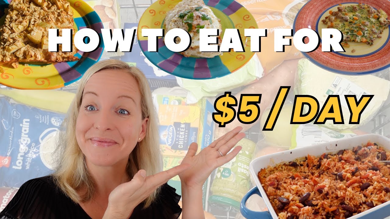 Eating Healthy for $5 a Day in Australia | 7 Day Extreme Budget Meal Plan Challenge