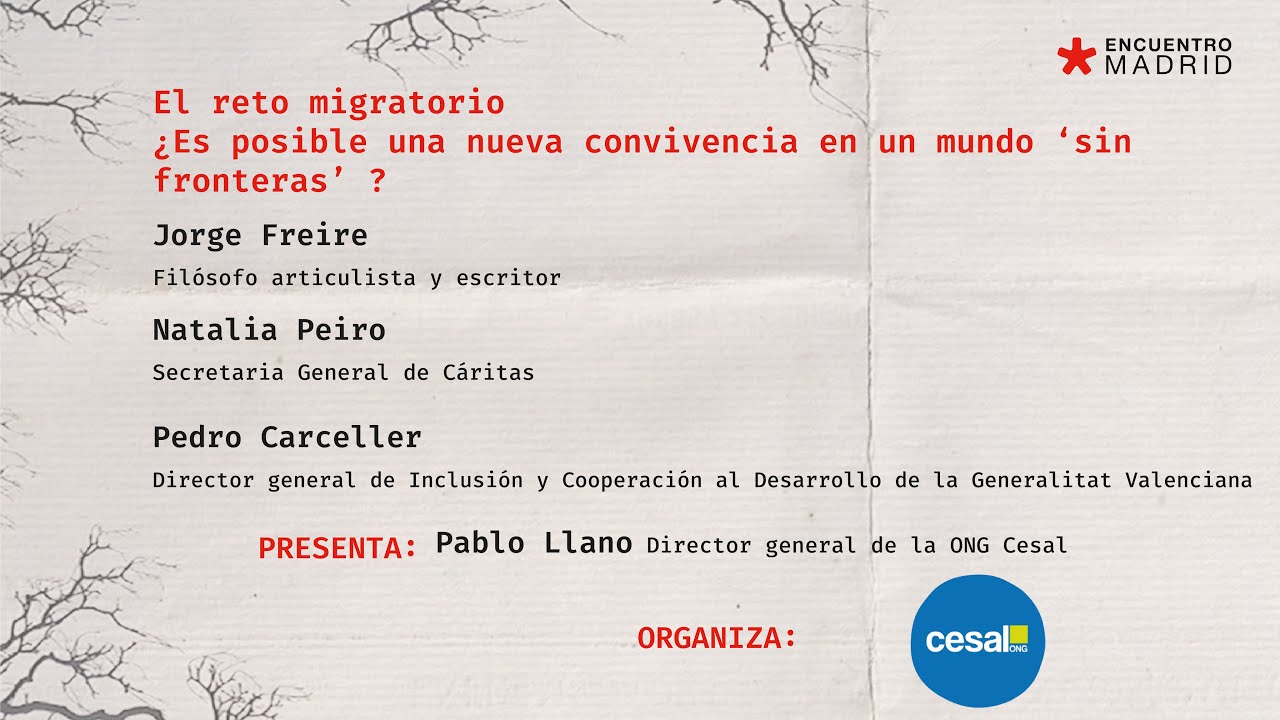 EM2025. El reto migratorio. ¿Es posible una nueva convivencia en un mundo ‘sin fronteras’?