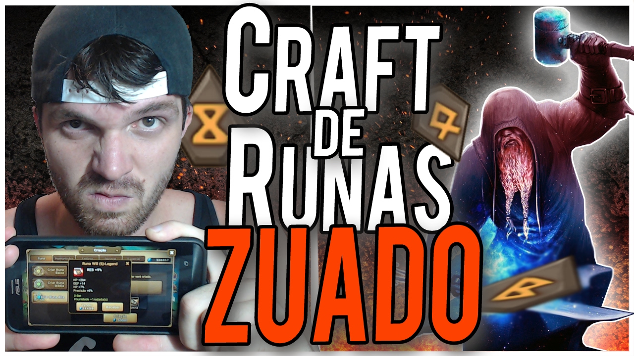 ME IRRITEI PELA PRIMEIRA VEZ NO JOGO - CRAFT DE 55 RUNAS EM 10 MINUTOS !