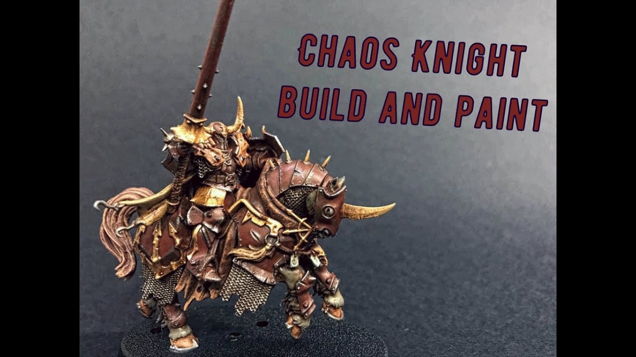 Chaos Khight - Build and paint (Citadel, taken from the Start Collecting! Slaves to Darkness)