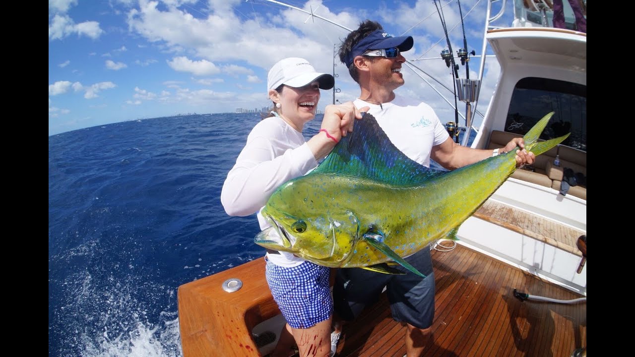 Girlfriends in Miami Fishing for Mahi Mahi with Peter Miller