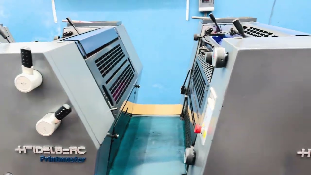 Impressora Offset Heidelberg GTO 52-4 ano 2002 4k 120fps