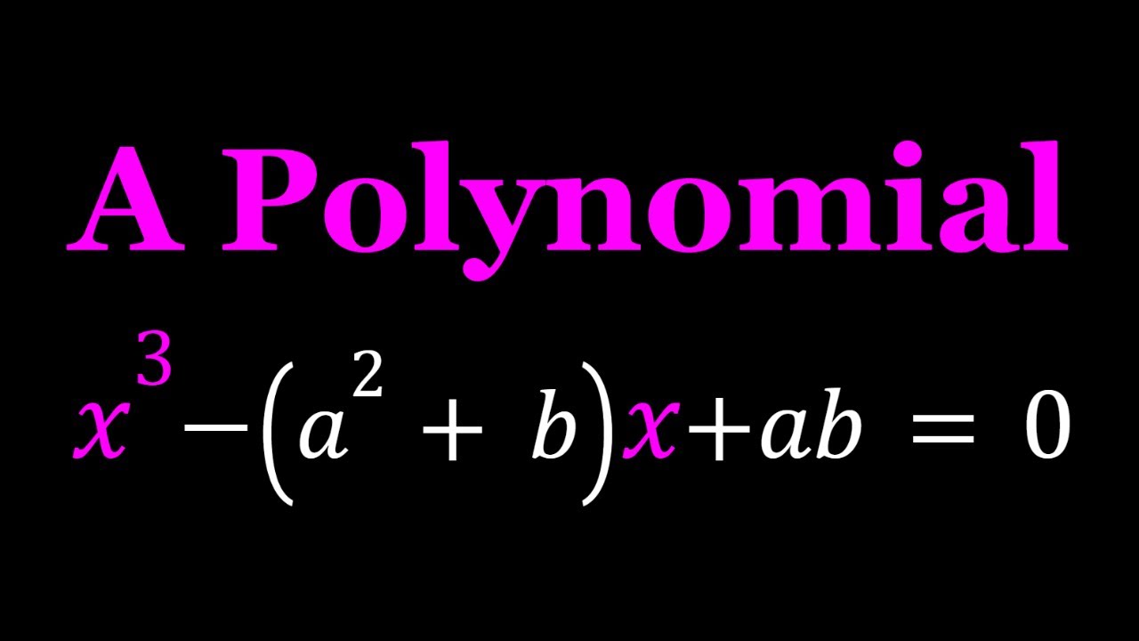 A Cubic Equation | Math Olympiads