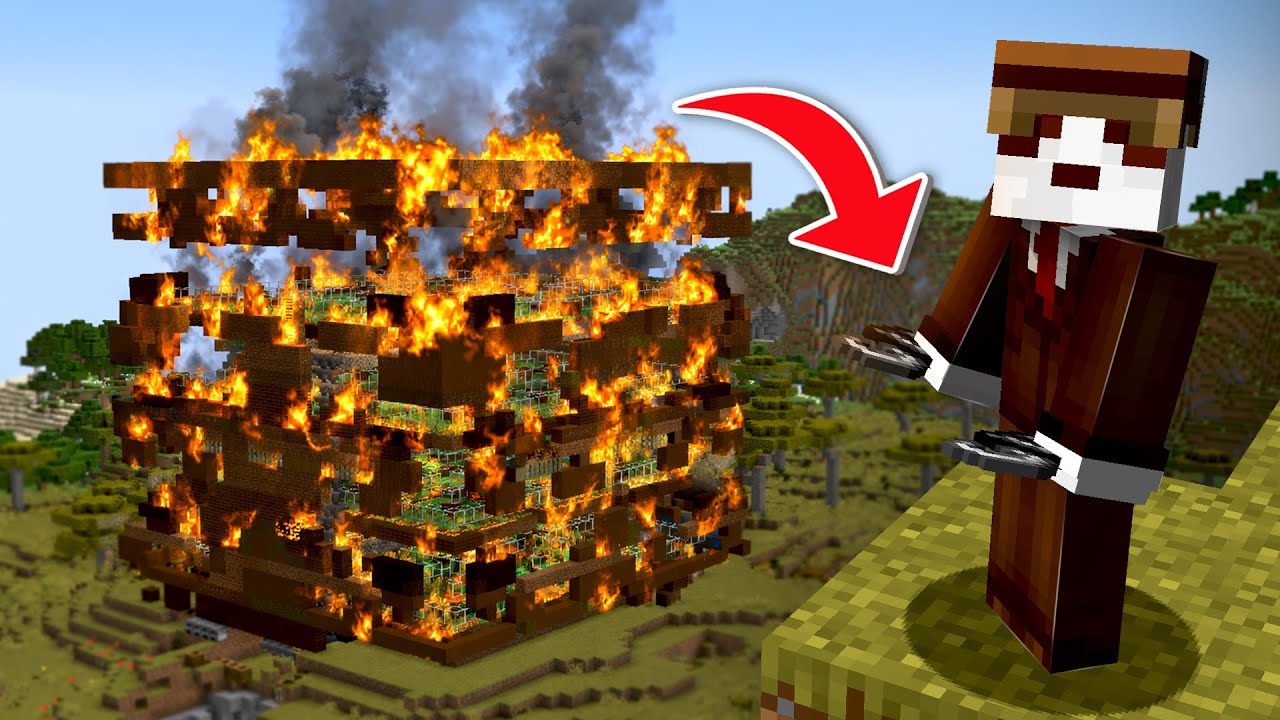 M&Oacute;J PRZYJACIEL SPALIŁ moją BAZĘ na REBORN SMP...