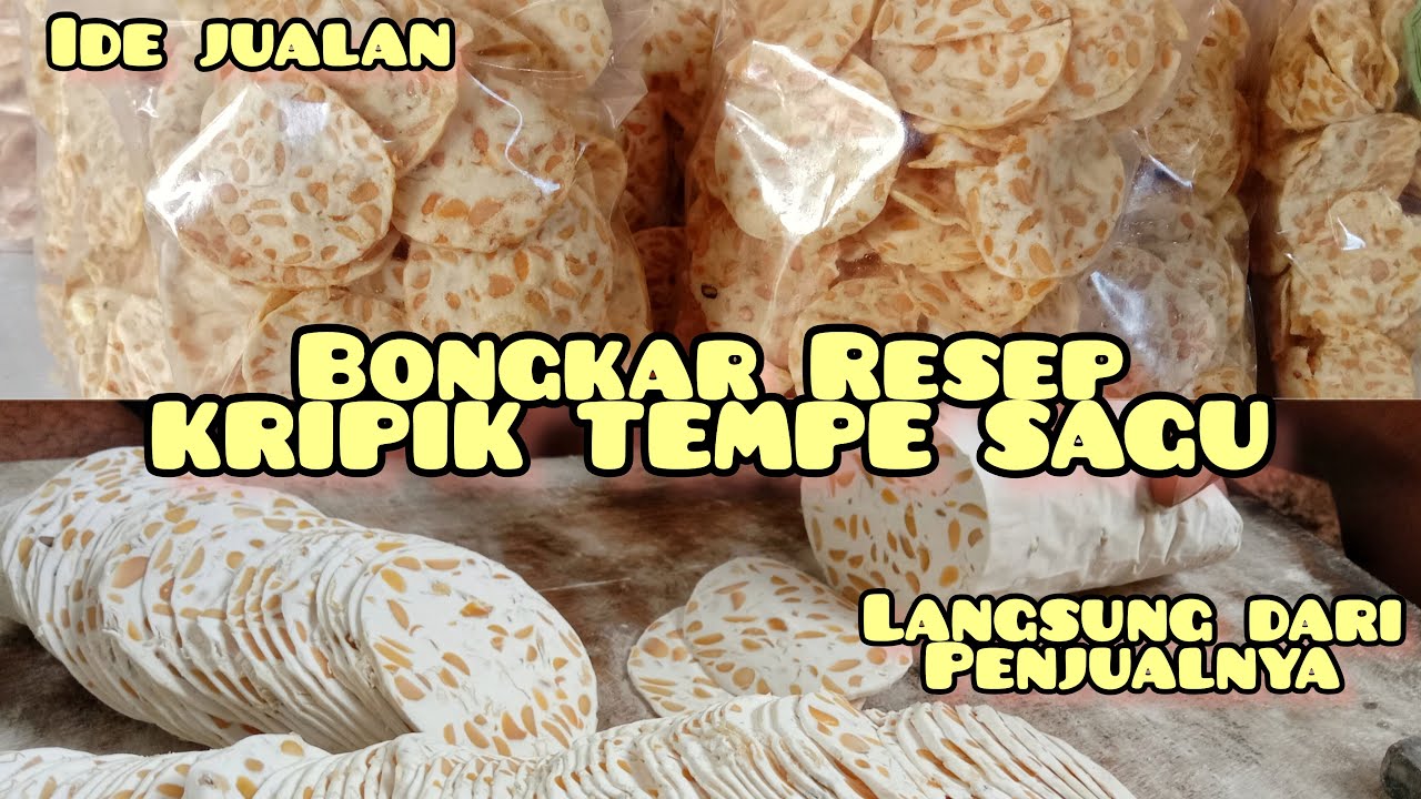 ide jualan,keripik tempe sagu yg sangat renyah,bongkar resep.@arjuna family channel