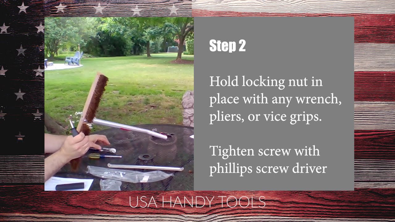 USA HANDY TOOLS Leaf Roof Brush Assembly Instructions