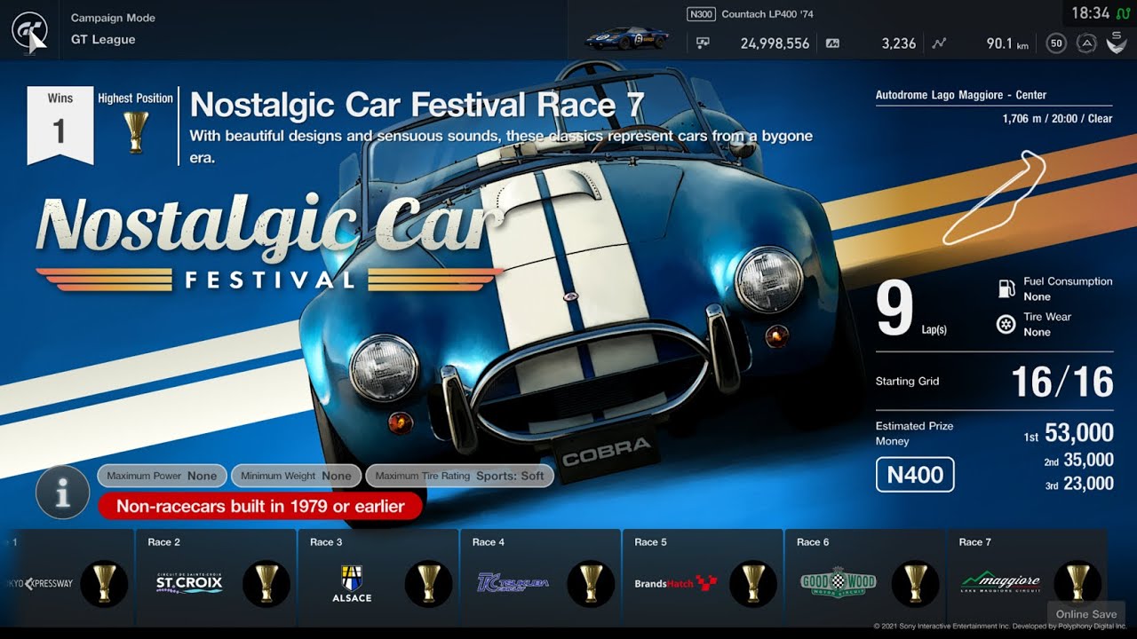Gran Turismo Sport PS5 | GT League Amateur Nostalgic Car Festival Race - Extra Events +++ [4K]
