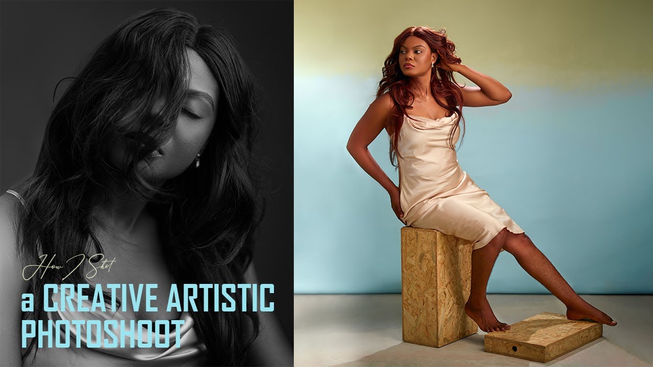 HOW I SHOT IT: Artistic Portraits With Seamless AND Gradient VINTAGE BACKDROPS | STUDIO PHOTOGRAPHY