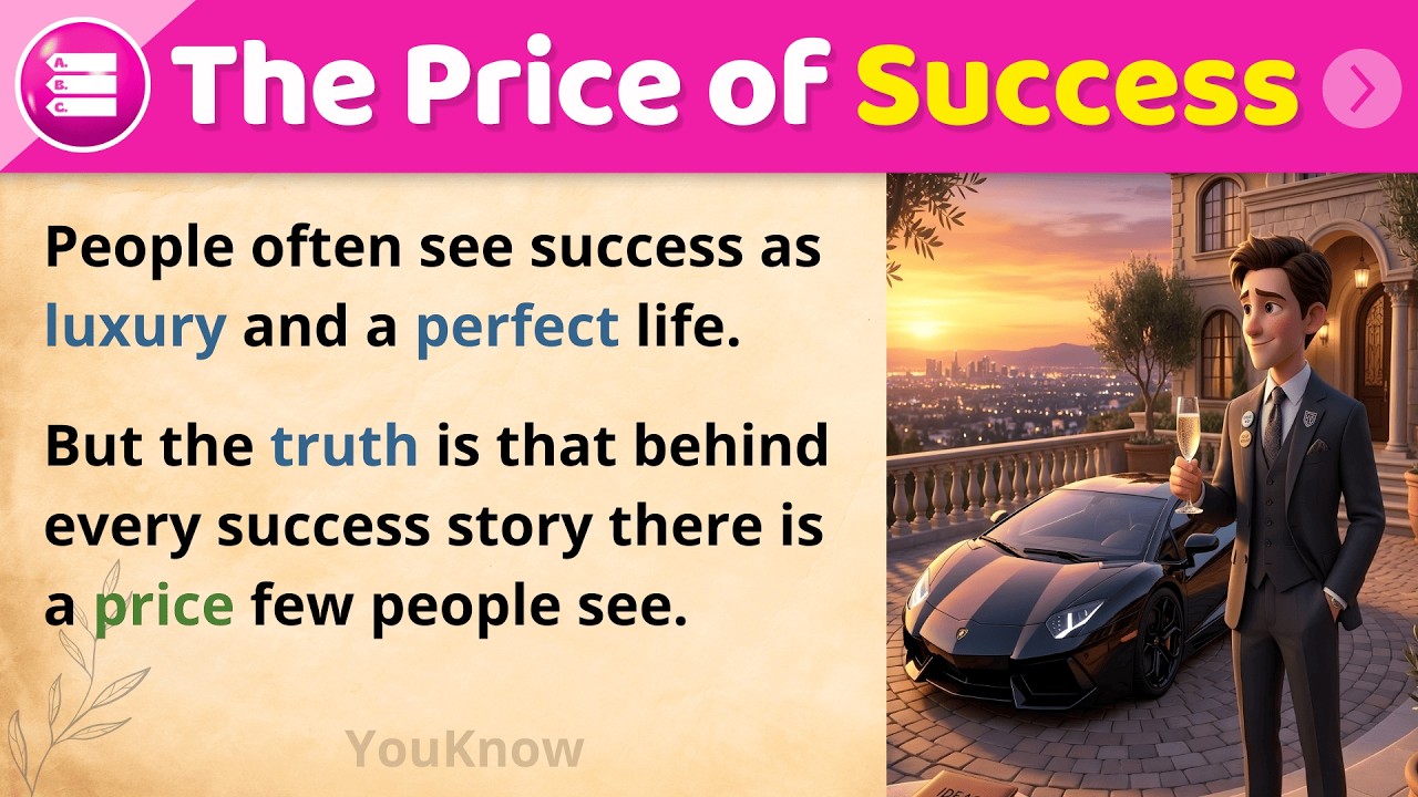 Success Always Has a Price | Learn English Through Stories