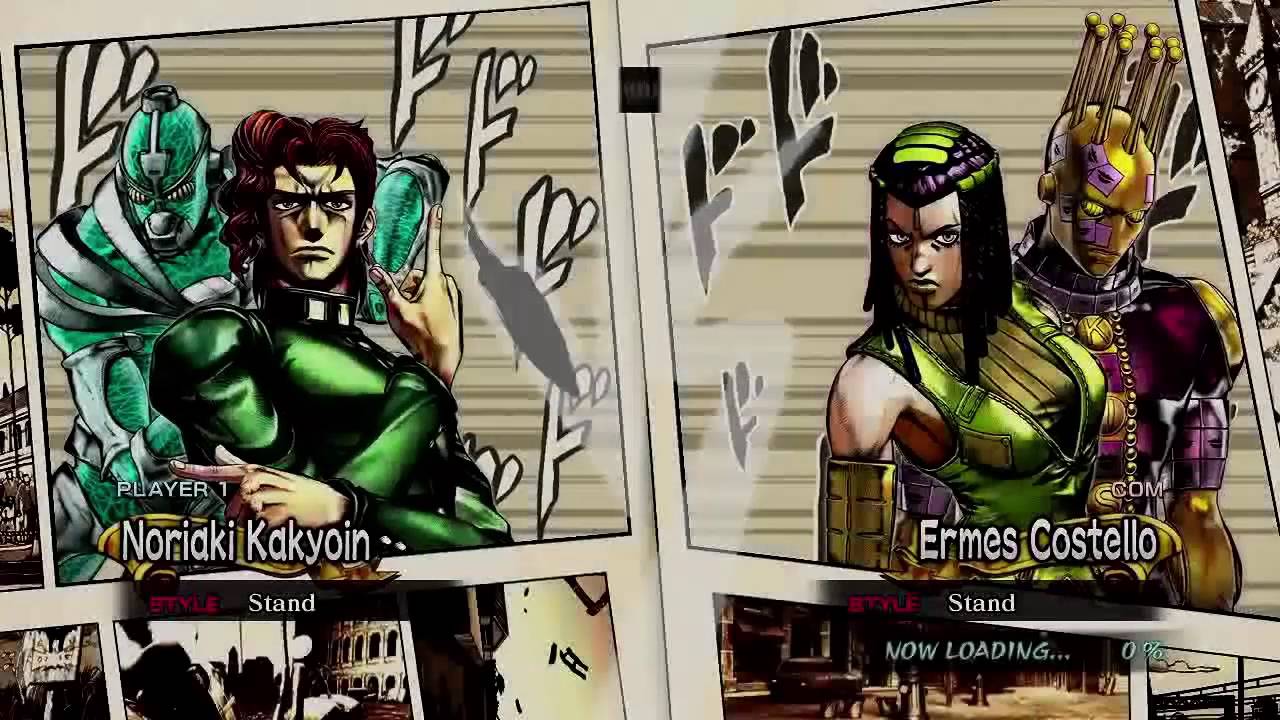 JoJo's Bizarre Adventure: All-Star Battle (PlayStation 3) Arcade as Noriaki Kakyoin