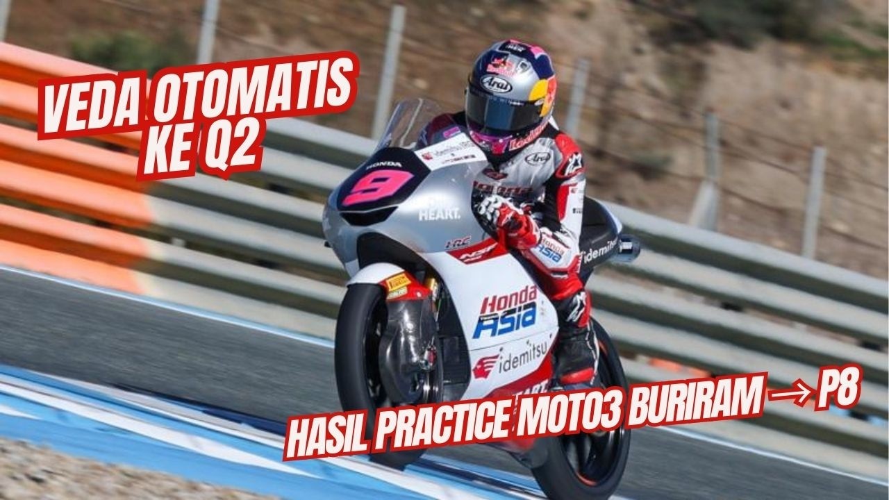 Hasil Practice Moto3 Buriram, Veda Amankan Tiket Otomatis ke Q2