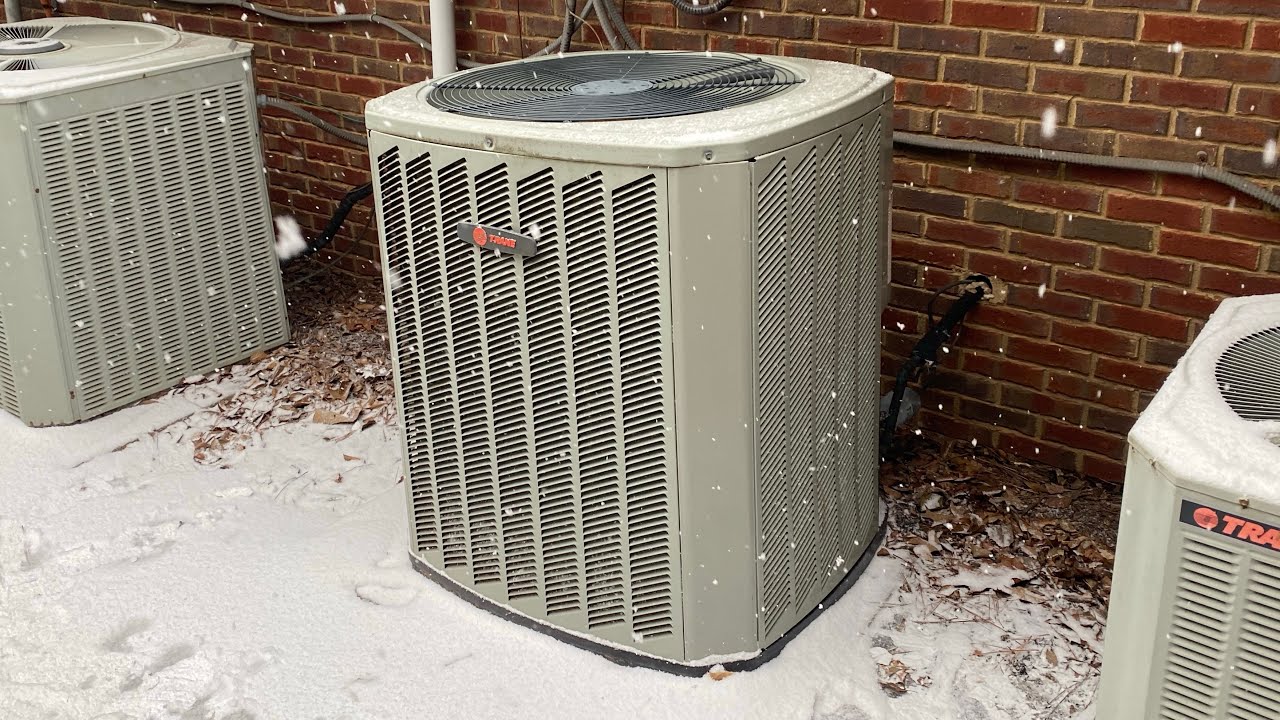 2014 Trane XB13 (4-ton) Heat Pump | Full Defrost Cycle w/Steam