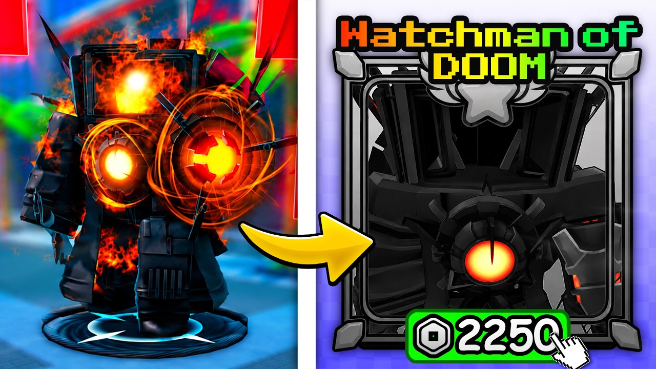 Я купил WATCHMAN OF DOOM за $2 250 в Skibidi Masters Tower Defense..