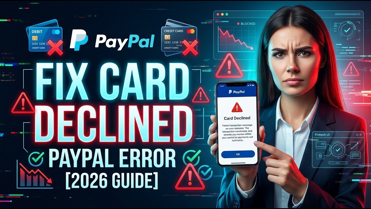 How to Fix Card Declined in PayPal [2026 Full Guide]