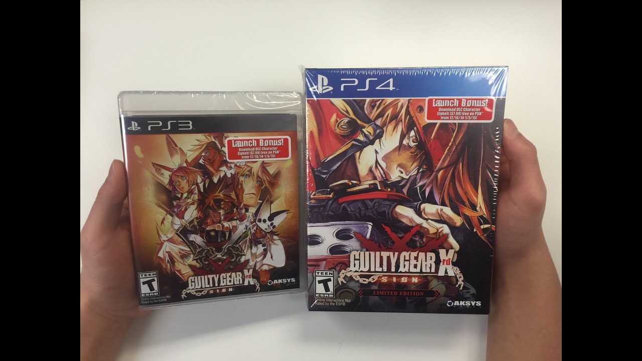 Guilty Gear Xrd Sign Standard / Limited Edition (PS3/PS4) Unboxing