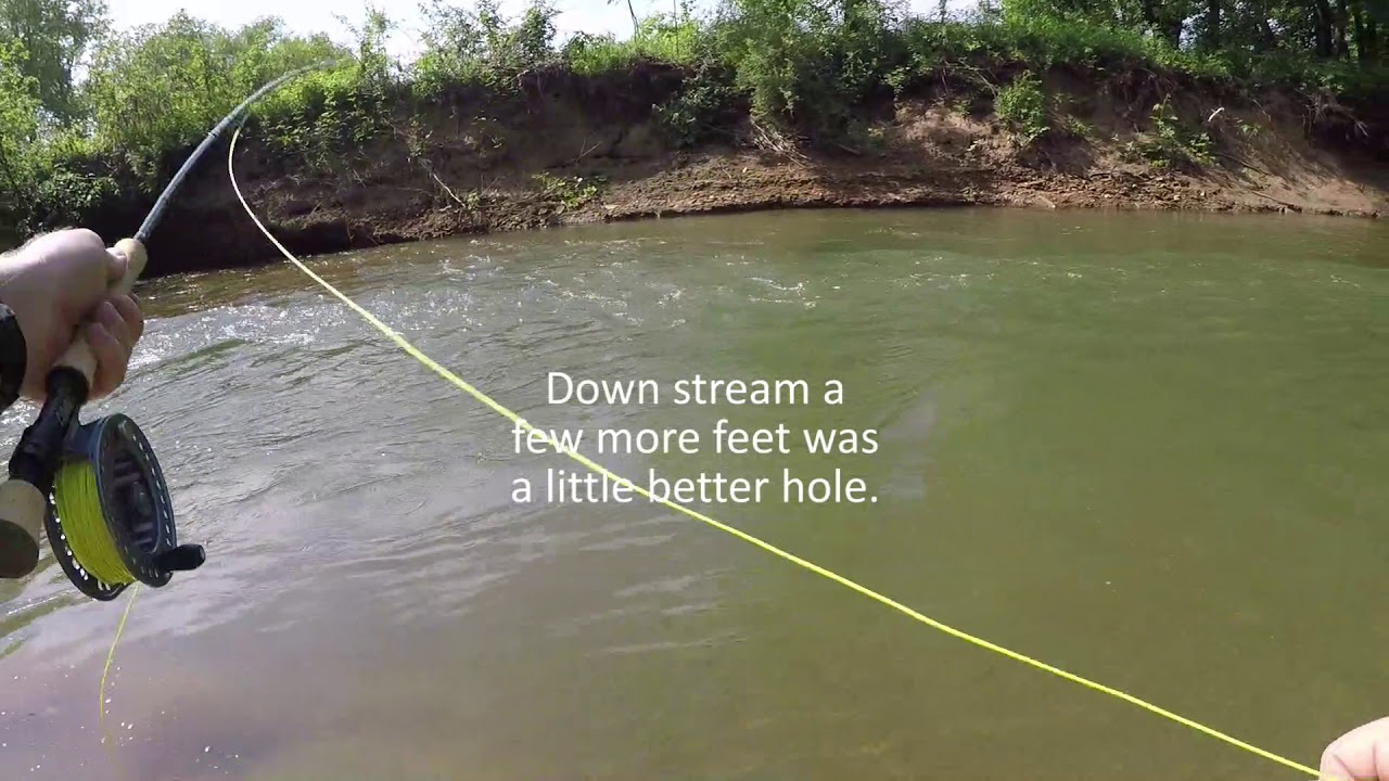 Fly Fishing Raccoon Creek Beaver County, PA (Poor Audio)