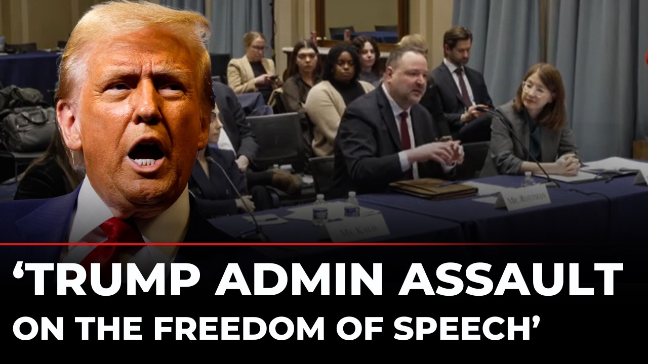 US Congress LIVE: Trump Admin Accused of Assault on Free Speech Critics Warn of Crackdown on Dissent