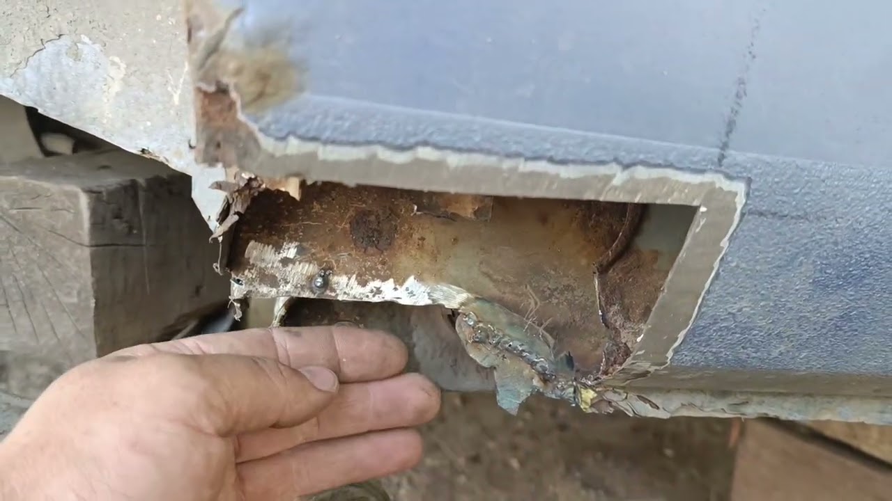 Ремонт крепления балки Таврия. 