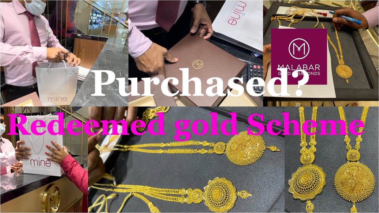 Jewellery Purchased from Gold scheme Plan | Malabar gold scheme matured | Gold | Diamond