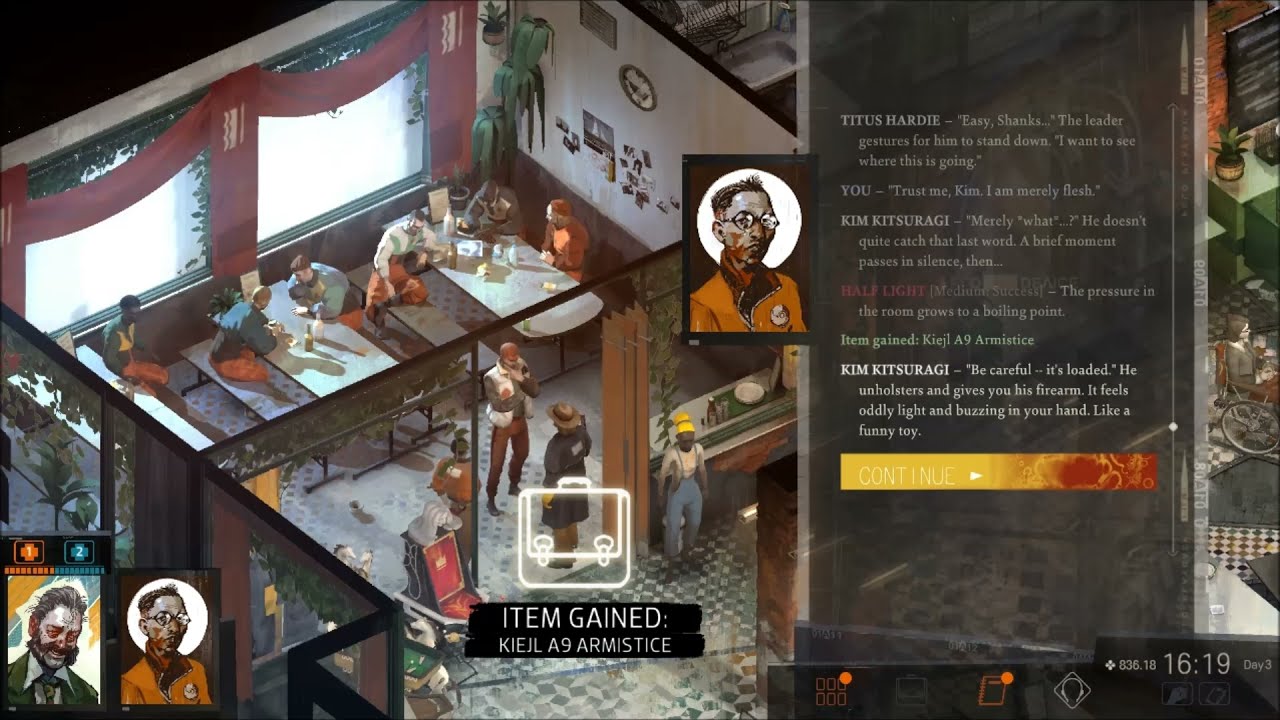 Disco Elysium - Harry Threatens Suicide