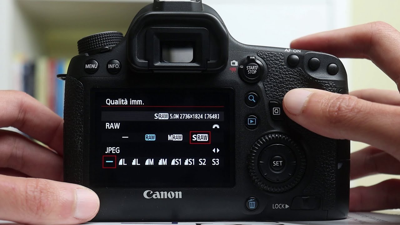 Canon 6D Menu e Mie Impostazioni Preferite ITA