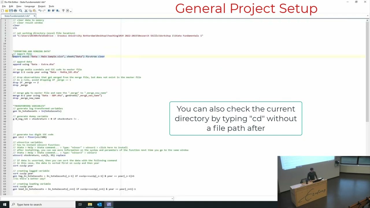 Introduction to Stata for Master (and Bachelor) Students