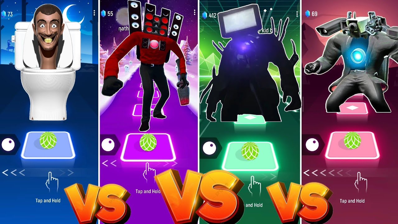 Skibidi toilet VS Titan Speakerman VS TvMan Cinemaman season VS Cameraman
