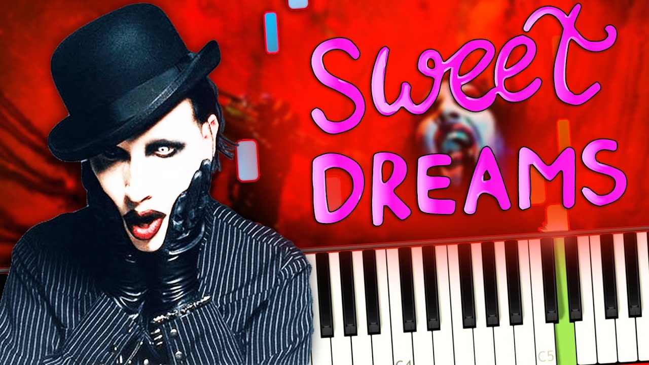 Marilyn Manson - Sweet Dreams Song (Are Made Of This) Piano Cover (Sheet Music + midi) tutorial