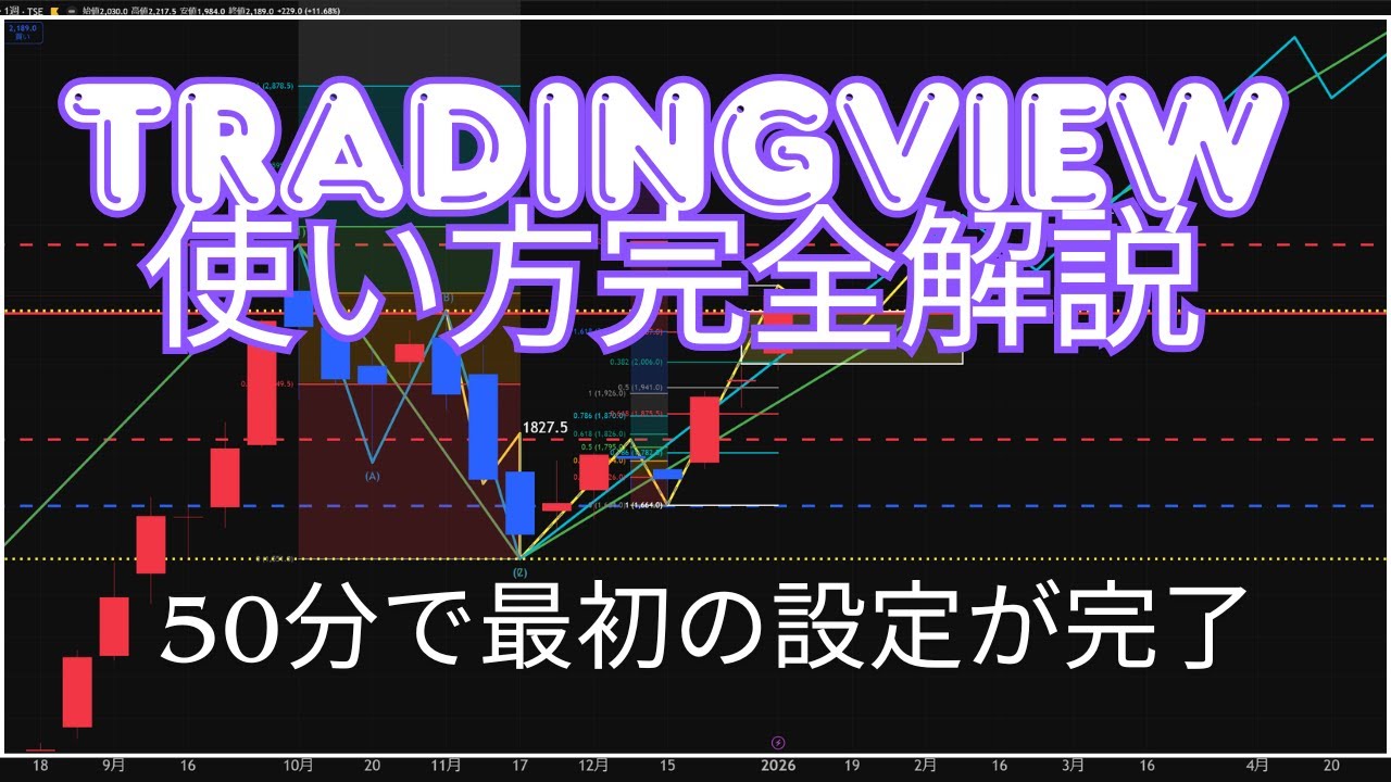 【初心者向け】【永久保存版】TradingView完全マニュアル