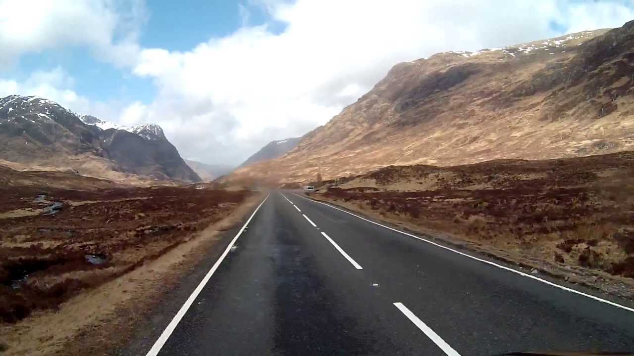 Polaroid XS100 - Car mounted drive through Glencoe, Scotland