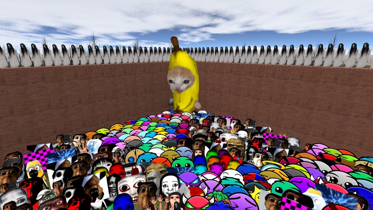 UNLIMITED KAYAKO FIRE IN THE HOLE OBANGA YYY CTPALLIHO AND ALL NEXTBOT IN MAZE #GmoD #NeXtBotS