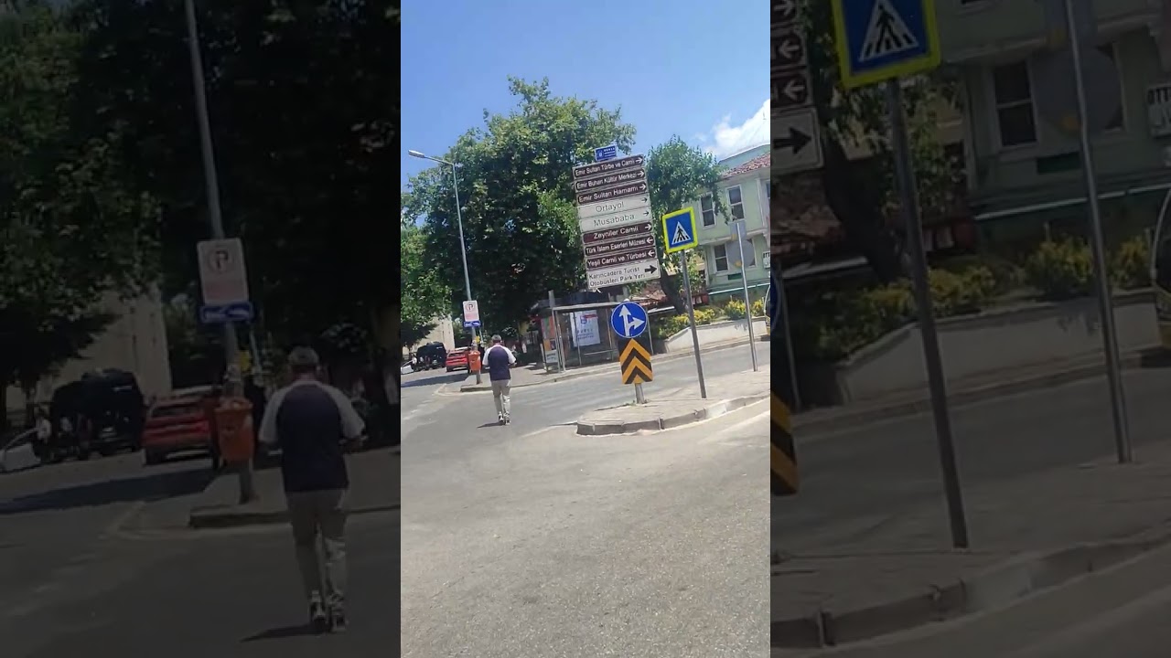 Yeşil türbe ve Emir Sultan camii yürüyerek nasıl gidilir.bursa sokak ve caddeler görünümü..