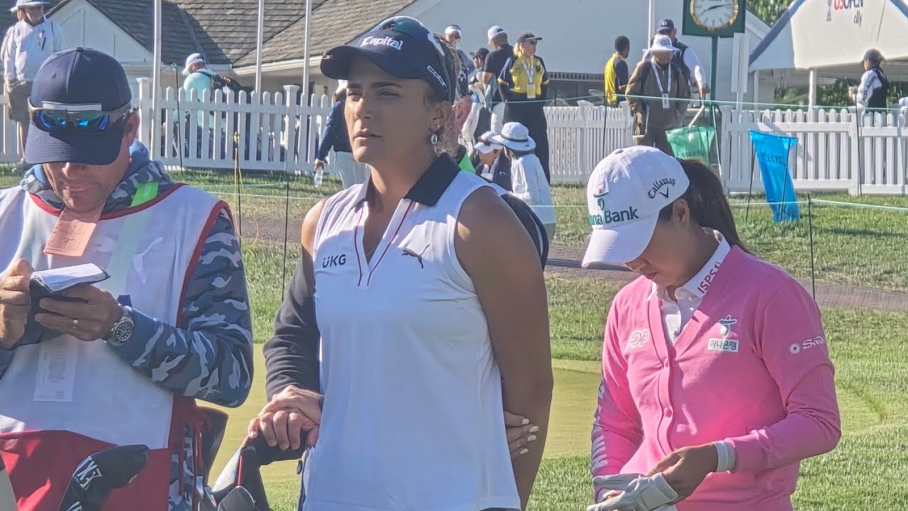 Lexi Thompson Final round at the  US Open 2024 Lancaster Country Club (hole 18)
