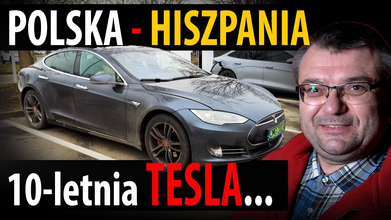 Wyjazd do Hiszpanii 10 letnim elektrykiem na koszt Tesli Dzień 1: 2025.01.19