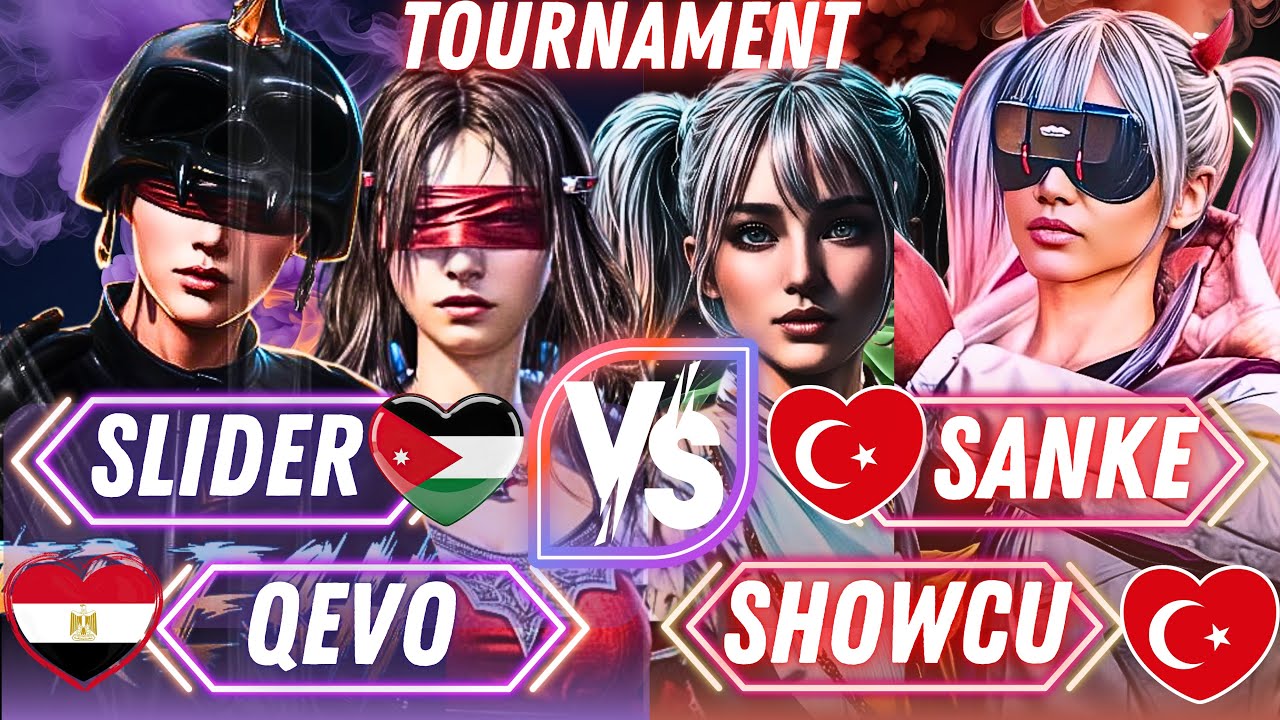 SLIDER🇯🇴 & QEVO🇪🇬 vs SANKE🇹🇷 & SHOWCU🇹🇷 — THIS 2v2 WAS WAR 😳🔥