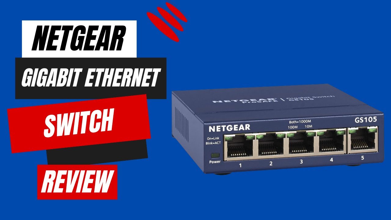 5-портовый гигабитный Ethernet-коммутатор NETGEAR (GS105NA): Раскройте потенциал эффективности сети.