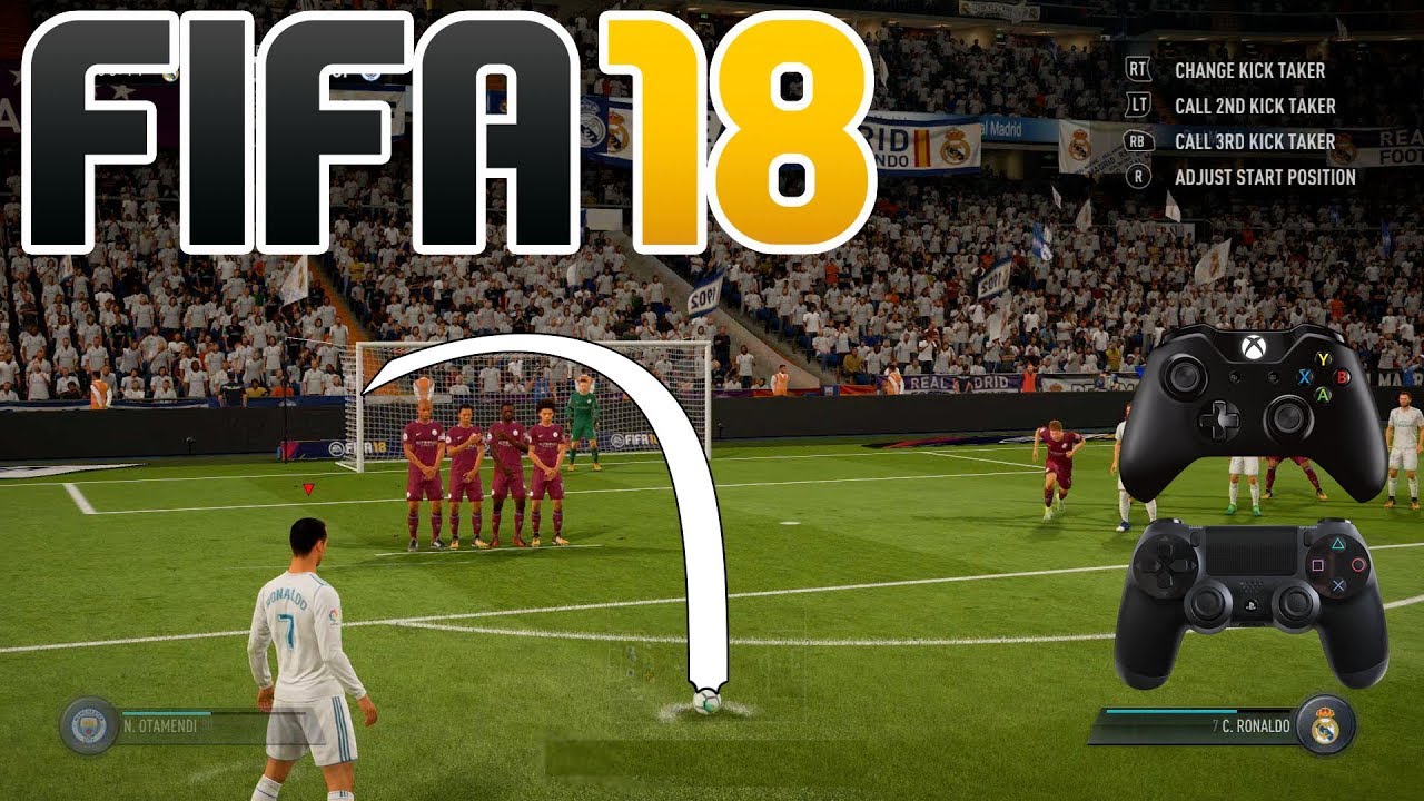 FIFA 18 Free Kick Tutorial | Xbox & Playstation | HD