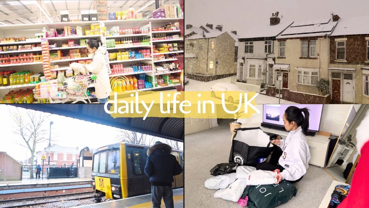 Day in my Life in UK | Grocery Shopping | Thrifted Clothes Haul