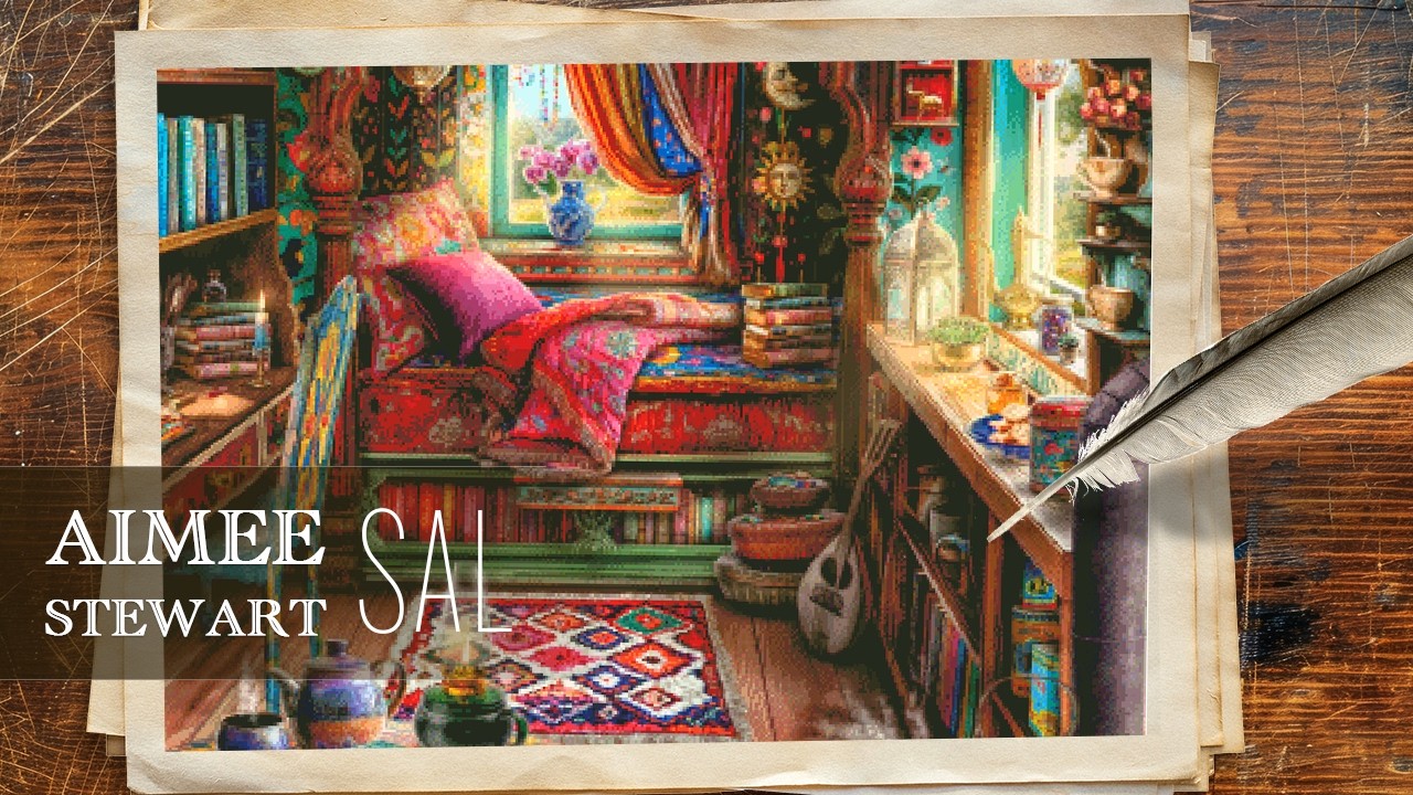 LIVE Stitch With Me #232- Aimee Stewart SAL Saturday | Travelling Library MC