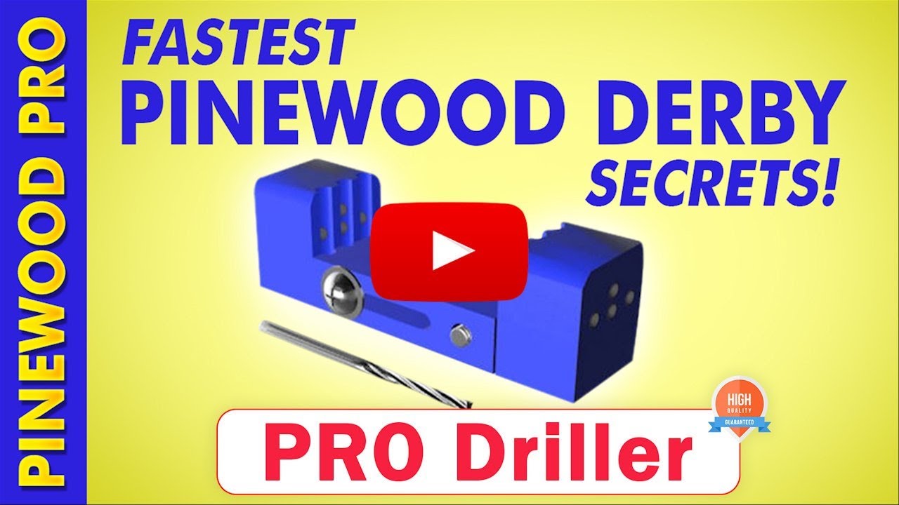 Fastest Pinewood Derby - PRO Driller Tool (Five Speed Advantages)