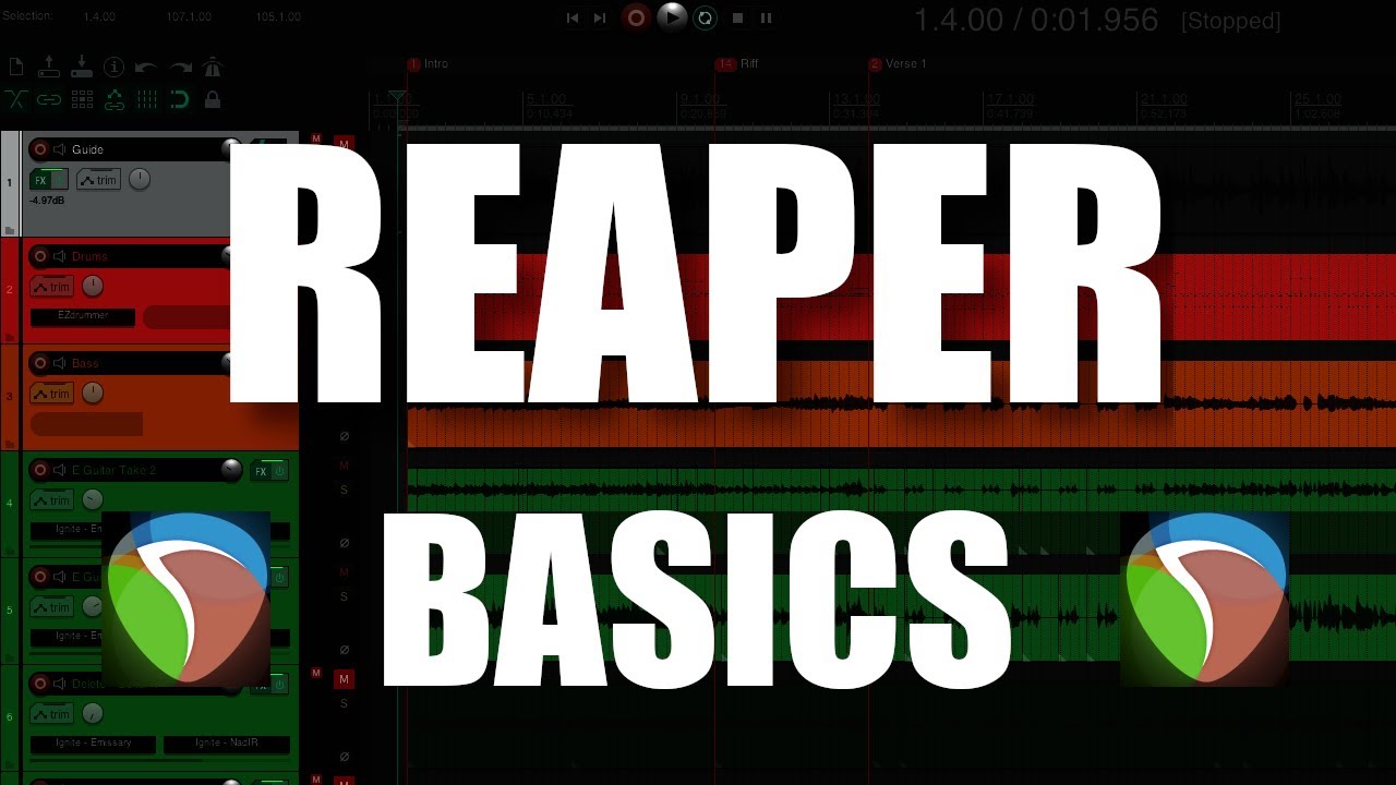 Основы REAPER — полное руководство для начинающих менее чем за 15 МИНУТ