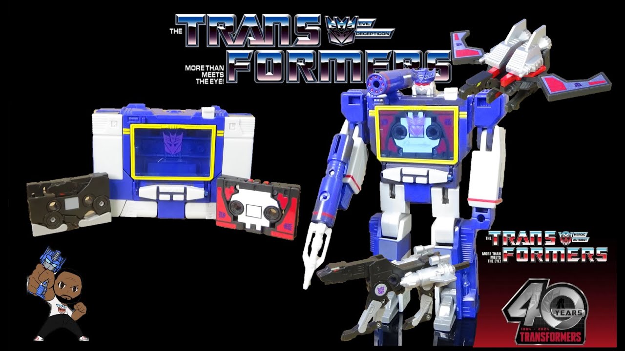 Transformers 40th anniversary G1 Soundwave Laserbeak & Ravage Retro toy review