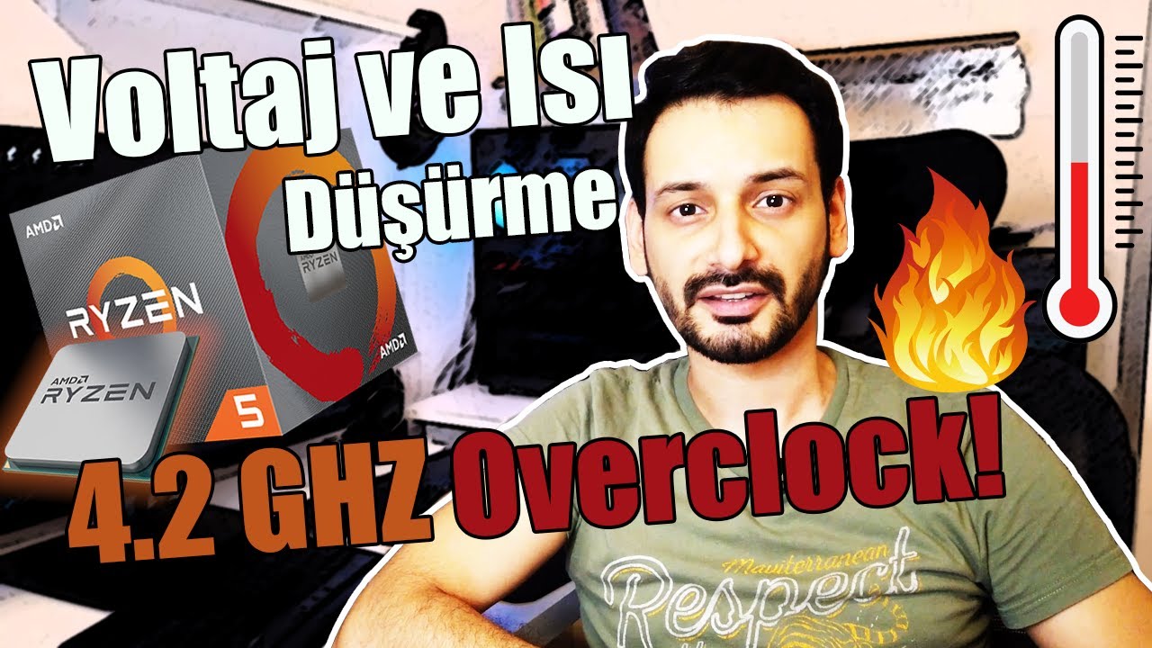 RYZEN 5 3600 ISINMA SORUNU ÇÖZÜMÜ: Voltaj Düşürme | 4.2GHZ Sabit Hız!
