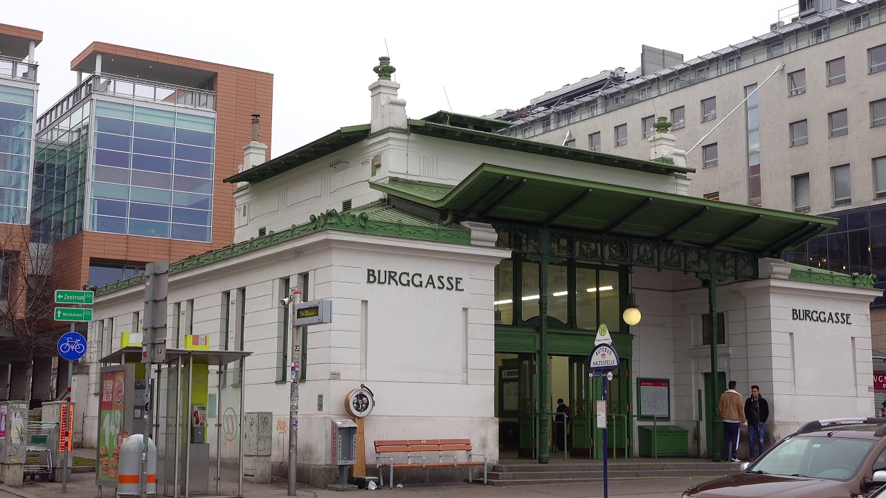 Otto Wagner's Metro Stations in Vienna footage in 4k UHD filmed with a Sony FDR-AX700