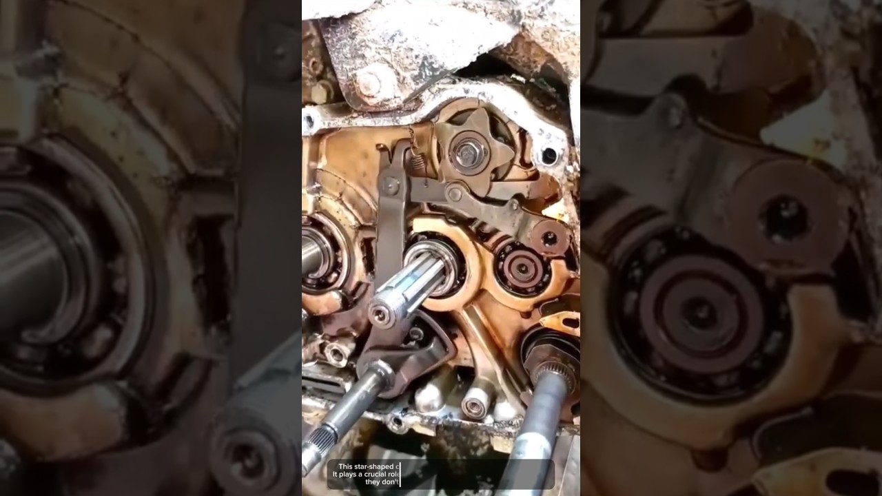 Causes of Motorcycle Gears Frequently Locking Up #youtubeshorts #satisfying #machine