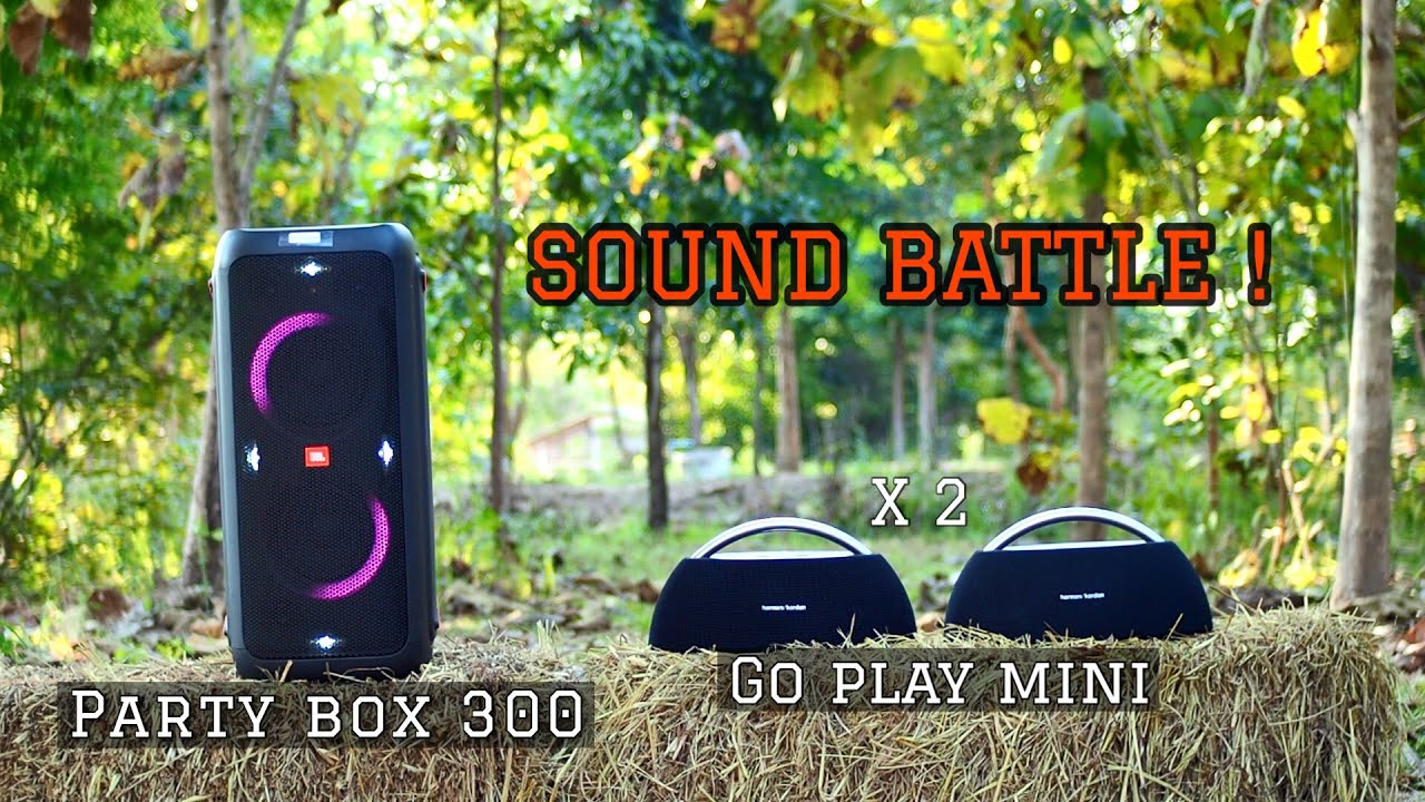 [ SOUND BATTLE ] JBL Party Box 300 vs Harman Kardon GoPlay Mini x2
