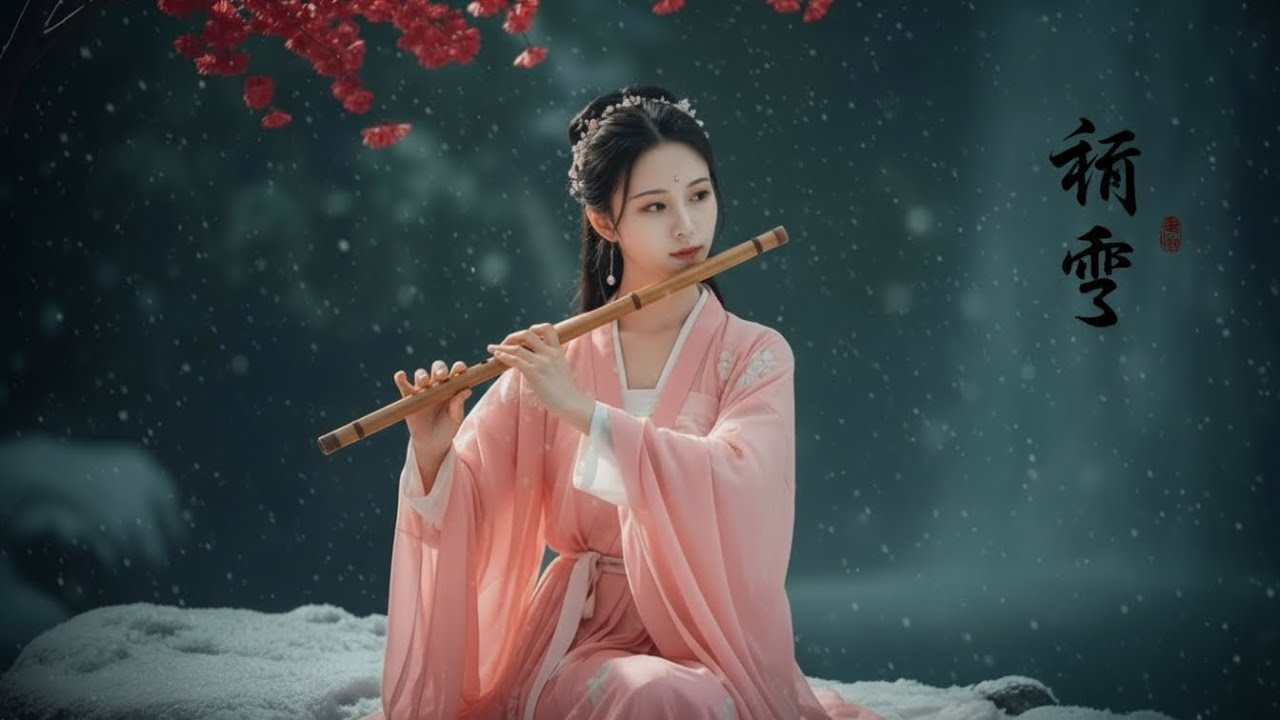 Listening to the Falling Snow • Immersive Eastern-style melodies ♫ Music for Relaxing and meditative