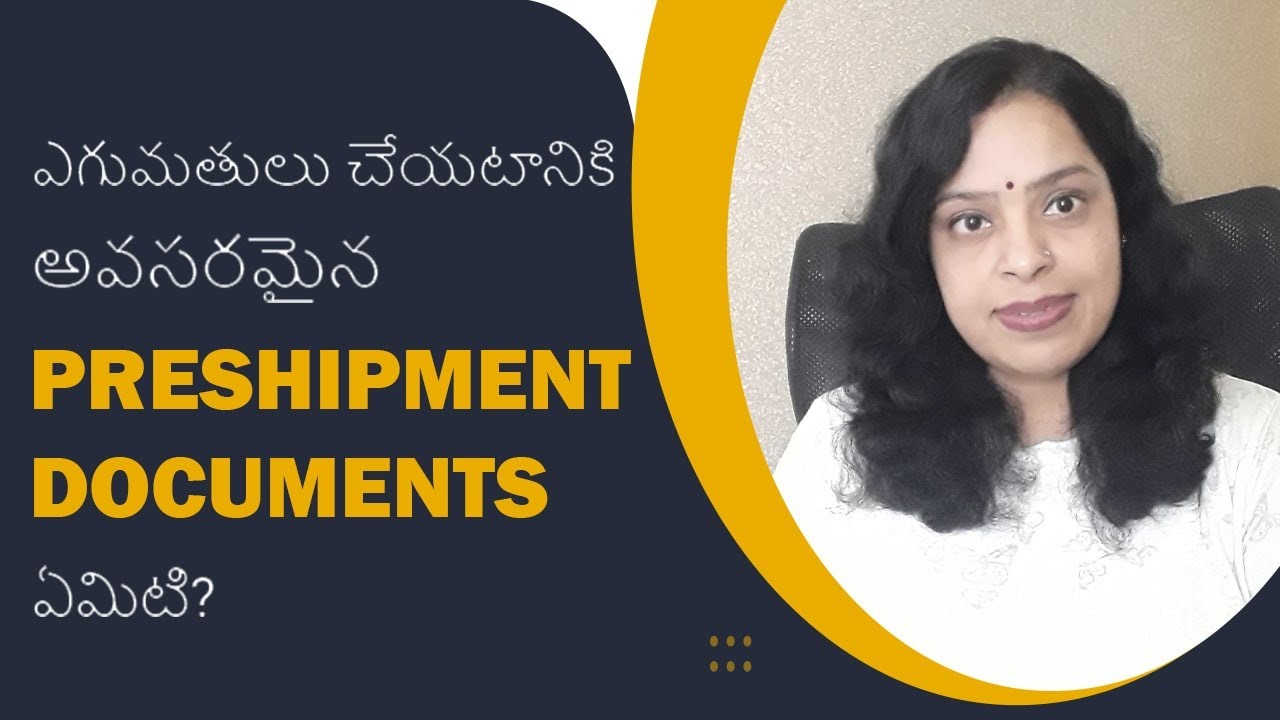 What are the Pre-Shipment Documents Required for Exports ? | iiiEM Export Import Telugu