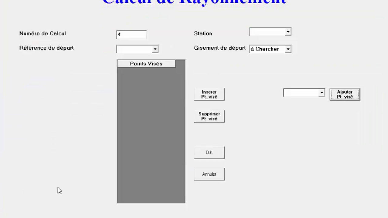Comment calculer l'alignement  et le rayonnement sur topogen