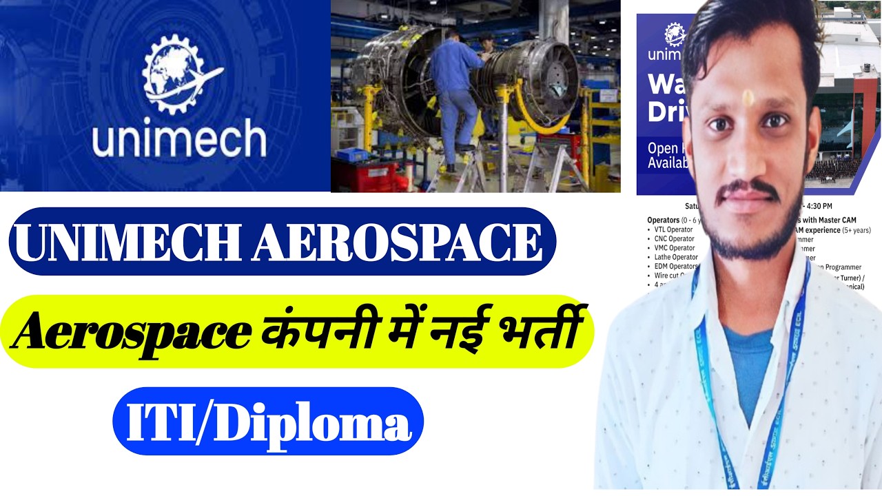 Unimech Aerospace  Recruitment 2026 | ITI/Diploma | Aerospace Company Jobs | ITI private jobs 2026